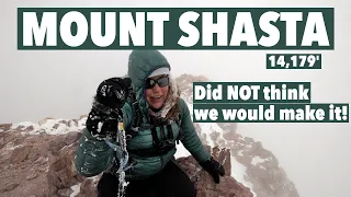 Climbing MOUNT SHASTA in A Complete White Out! Avalanche Gulch Route