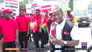 Civil Society Group protests E-Levy in 2022 budget - Joy News Today (8-12-21)