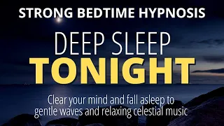 Strong Deep Sleep Hypnosis to Cure Insomnia and Fall Asleep Fast | Dark Screen