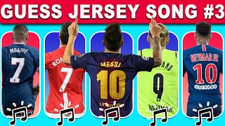 Guess The SONG EMOJI and JERSEY of Football Player| Cr7 Ronaldo, Messi, Neymar, Mbappe, Haaland Song