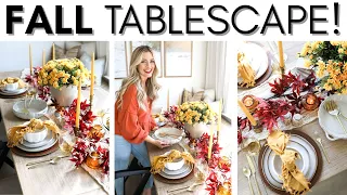 BUDGET FRIENDLY TABLE SETTING IDEAS || FALL TABLESCAPE