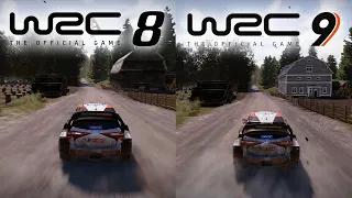 WRC 8 vs WRC 9 | Direct Comparison