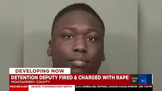 Detention deputy fire, charged with rape