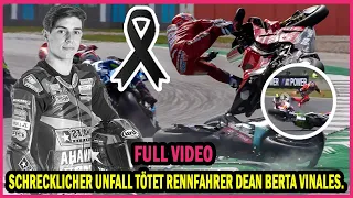 Video: Geschockt und fassungslos! schrecklicher Unfall tötet Rennfahrer Dean Berta Vinales (†15).