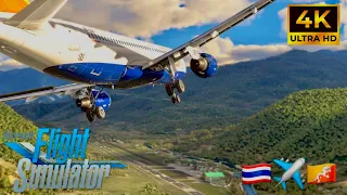 MICROSOFT FLIGHT SIM INSANE REALISM + CRAZY POLICE CHASE 🚓  | RTX 2060 | Bangkok ✈️ Paro | 4K ULTRA