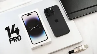 iPhone 14 Pro UNBOXING and SETUP - Space Black