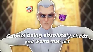 Gabriel Agreste being absolutely chaos and weird man in miraculous for 8 mins