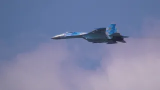 Ukrainian Air Force Su 27 Flanker AT THE riat 2018