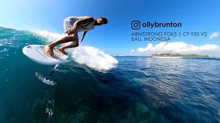 ARMSTRONG FOILS  |  CF950 V2 - Tow foil surfing Bali, Indonesia