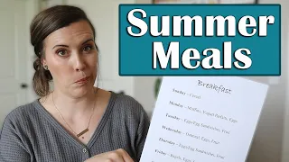 Summer Meal Plan & Grocery Haul | Raising Capable Kids