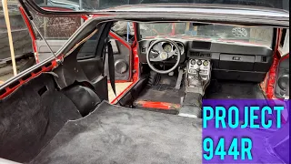 Project Porsche 944r track car stage 1.5: adding back lightweight interior