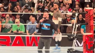 CM Punk cuts promo after WWE RAW OFF AIR!! FULL SEGMENT 4/8/24