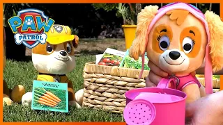 The Pups Plant a Fruit and Vegetable Garden | PAW Patrol | Toy Pretend Play Rescue for Kids