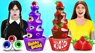Chocolate Fountain Fondue Challenge | Funny Situations with Chocolate Food by Turbo Team