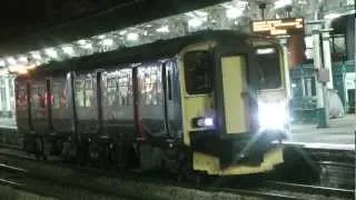 FGW 150219 Departs Newport (South Wales) At Night For Cardiff Central