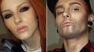 WOMAN TO A MAN MAKEUP TRANSFORMATION TUTORIAL / Female To Male Make-up