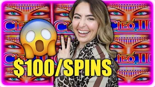 $100 Spins Lands Me 2 JACKPOT HANDPAYS on Cleopatra 2!