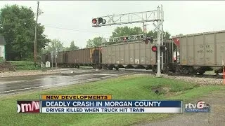 Driver killed in truck-train collision