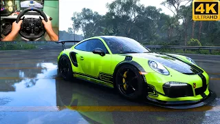 Porsche 911 GT3 RS - Forza Horizon 5 | Steering Wheel Gameplay [4K 60FPS]