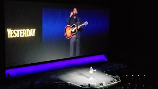 The Beatles YESTERDAY Himesh Patel sings live at CinemaCon 2019