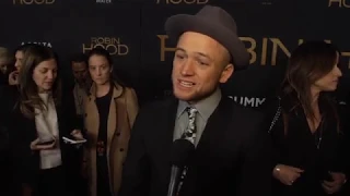 RobinHood Screening Interviews Taron Egerton