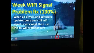 Dell Inspiron 15 WIFI weak signal fix | Wifi weak signal fix for any laptop| K Random Tech