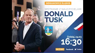 Donald Tusk - spotkanie z nauczycielami