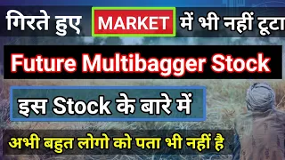 गिरते बाजार में भी नहीं टूटा ये Stock | Future Multibagger Stock for Long Term Investment