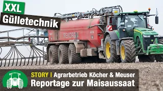 Agrarbetrieb Köcher & Meuser | Meyer-Lohne Rekordia Gülletechnik | John Deere Traktoren | Ackerbau