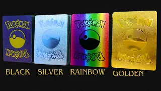 I FOUND GREAT COLLECTION of Pokemon Cards | I found Weird Pokemon BLACK SILVER RAINBOW & GOLD CARDS