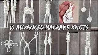 10 Advanced Macrame Knots | Macrame Knotting Techniques