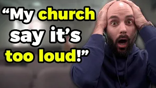 "People are complaining about the volume…" (with @Churchfront)