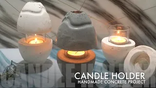 DIY CEMENT CANDLE HOLDER | HOW TO MAKE CANDLE HOLDER | CEMENT CRAFT