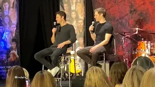 paul wesley and joseph morgan gold panel nashville | vampire diaries convention #tvd #klausmikaelson