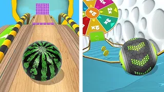 Star Ball vs Watermelon Ball, Who is faster? Going Balls - Speedrun Gameplay Level 201