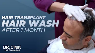 Dr.Cinik Hair Transplant | Hair Wash After 1 Month