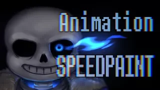 UNDERTALE - Sans Drawing and Animation timelapse