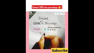 Convert CGPA to percentage 🙄%#shorts #viralvideo #viralshorts #viral #education #ssc #edu #2023