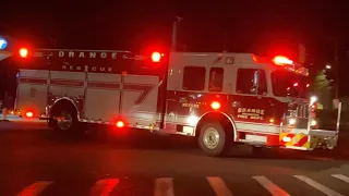 Orange Fire Department Train Accident Response