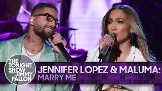 Jennifer Lopez & Maluma: Marry Me | The Tonight Show Starring Jimmy Fallon