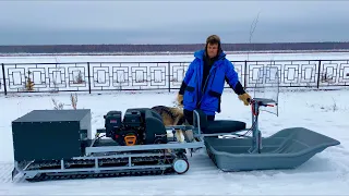 Мотобуксировщик ураган (часть шестая сборка и разборка)