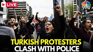 LIVE: Turkish Protesters Clash with Police at Banned May Day Opposition March | Turkey News | IN18L