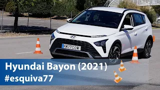 Hyundai Bayon - Maniobra de esquiva (moose test) y eslalon | km77.com