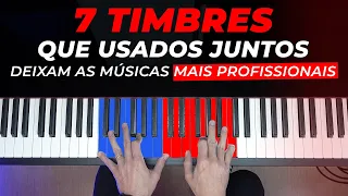 7 Timbres que USADOS JUNTOS deixam as músicas mais profissionais no teclado