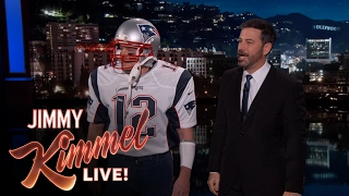 Super Bowl MVP Tom Brady Makes Surprise Appearance on Kimmel