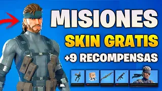 COMO COMPLETAR TODAS LAS MISIONES DE SOLID SNAKE EN FORTNITE ✅ COMPLETA MISIONES DE LA PÁGINA 1 Y 2