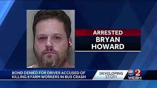 Bond denied for driver accused of killing 8 farm workers in bus crash