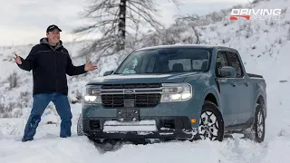 2022 Ford Maverick FX4 Deep Snow and Ice Winter Test