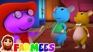 Three Blind Mice | Nursery Rhymes & Baby Songs | Animal Cartoon | Farmees