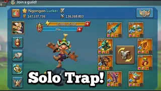 180m Solo Trap Eating Rallies! - Lords Mobile